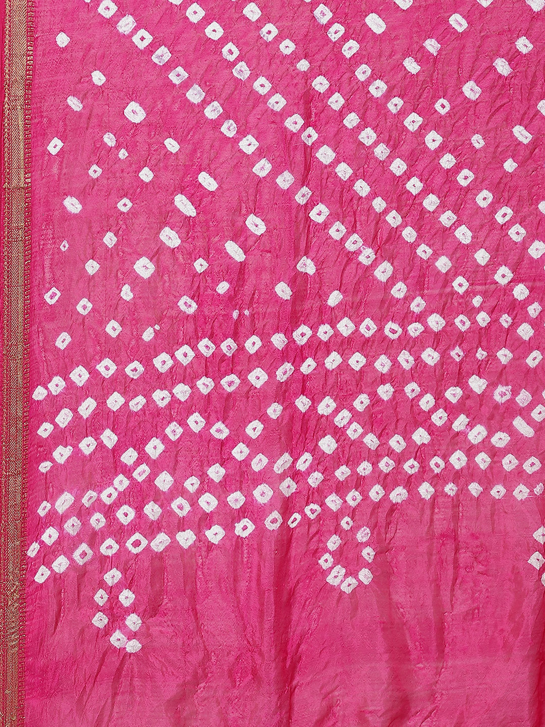 Juniper Women Fuchsia Shantoon Bandhani Na Dupatta | Grocsy