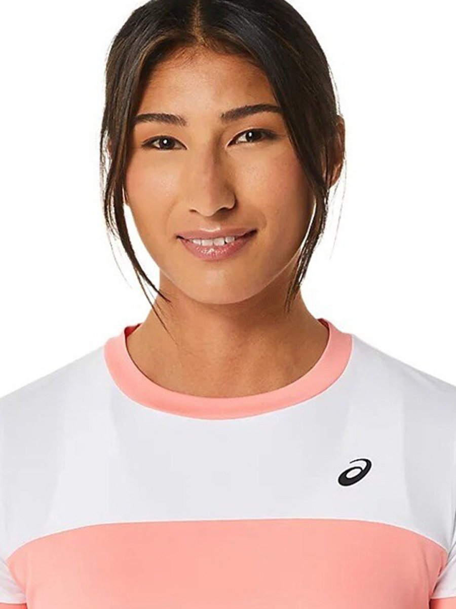 ASICS Court SS Colourblocked Short Sleeved T-Shirt | Grocsy