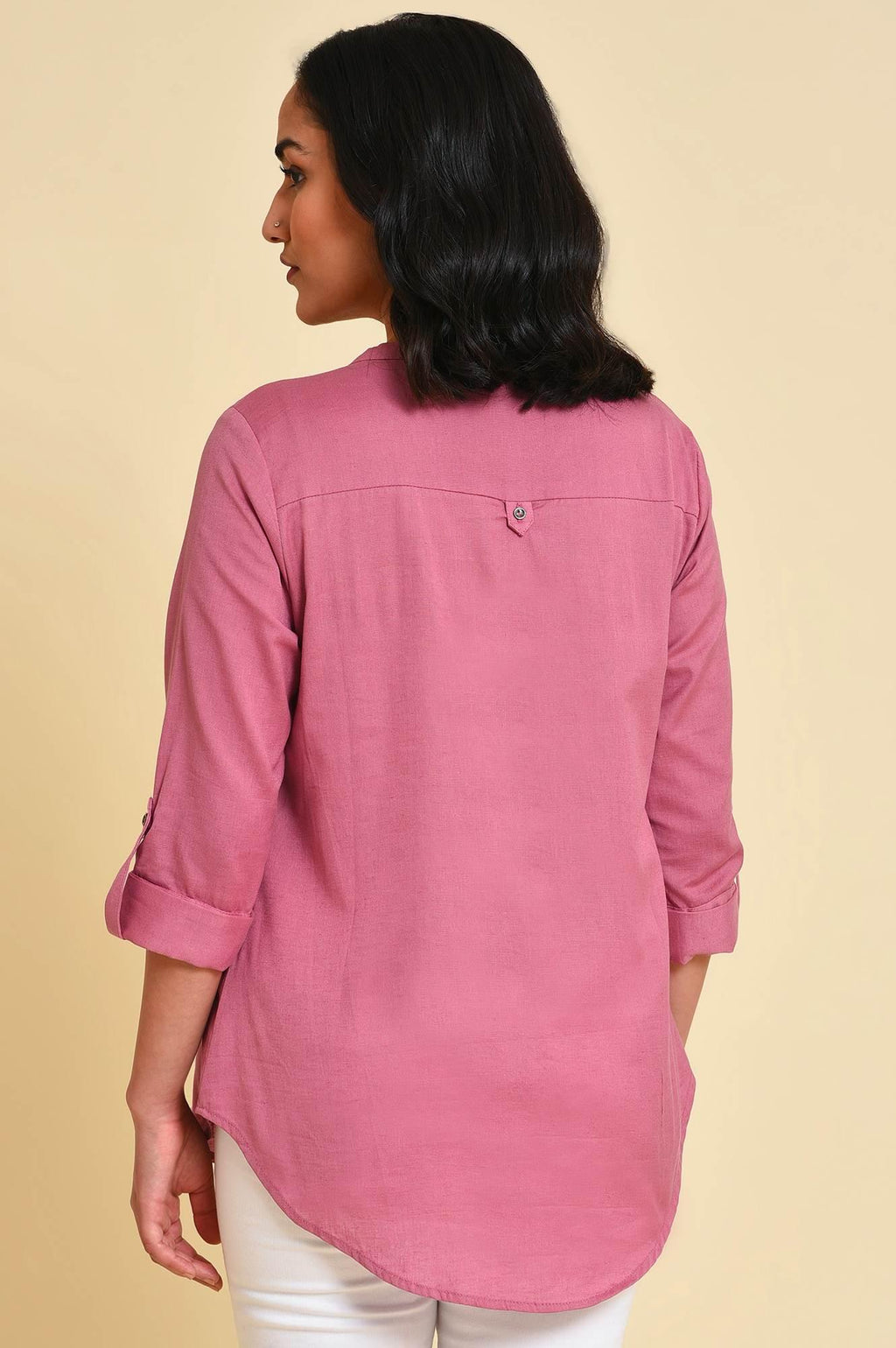 W for Woman Purple Western Women Top | Grocsy
