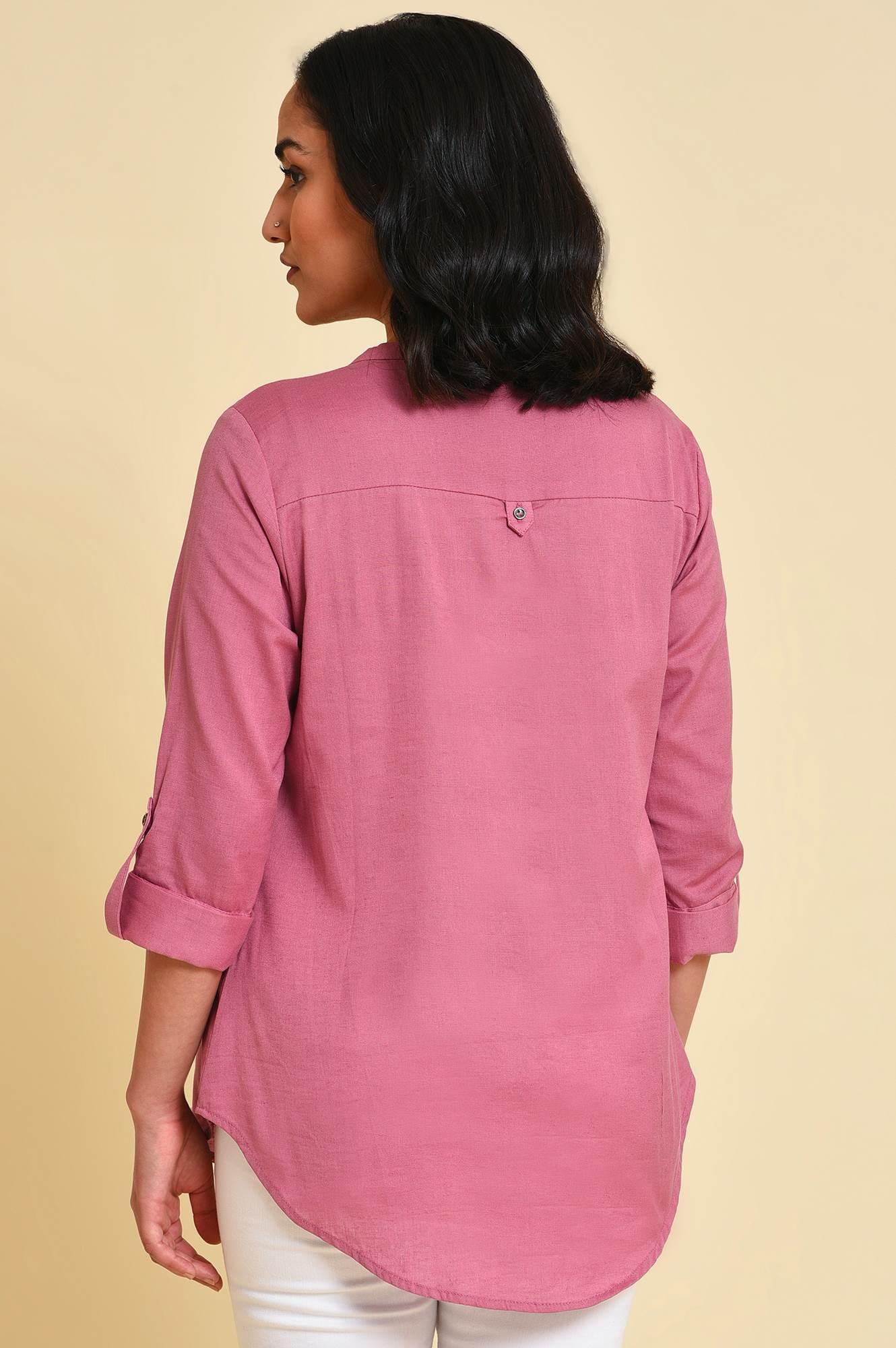 W for Woman Purple Western Women Top | Grocsy