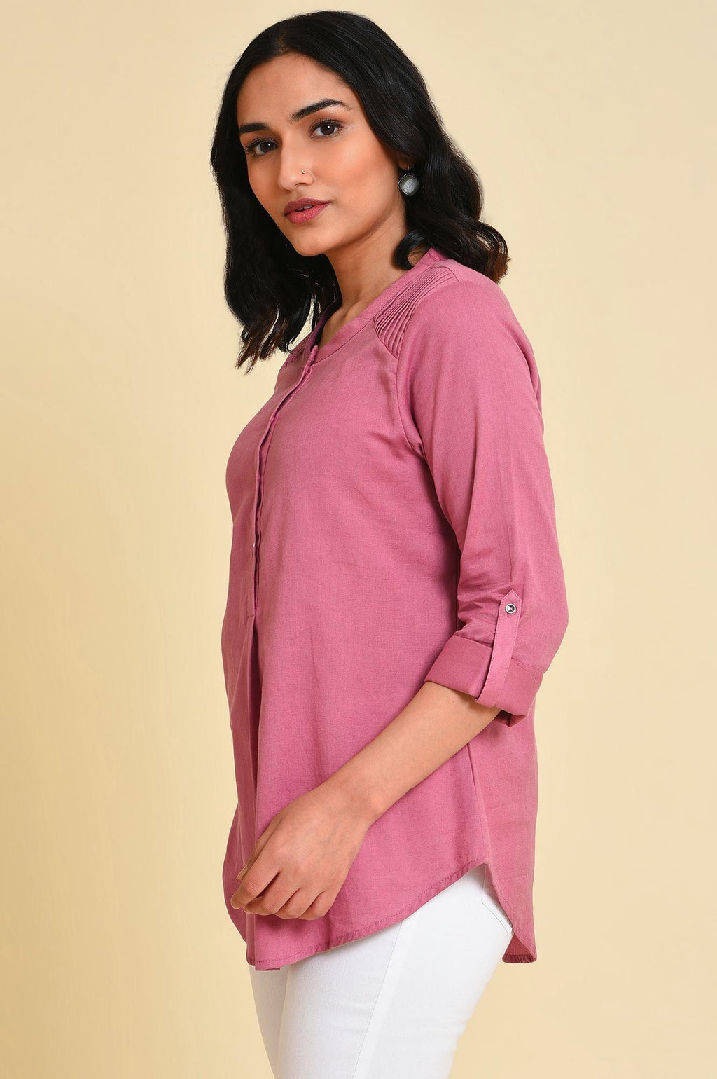 W for Woman Purple Western Women Top | Grocsy