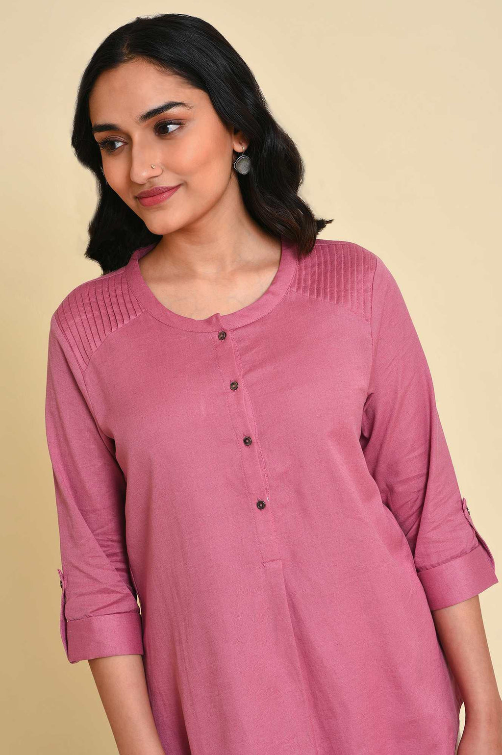 W for Woman Purple Western Women Top | Grocsy