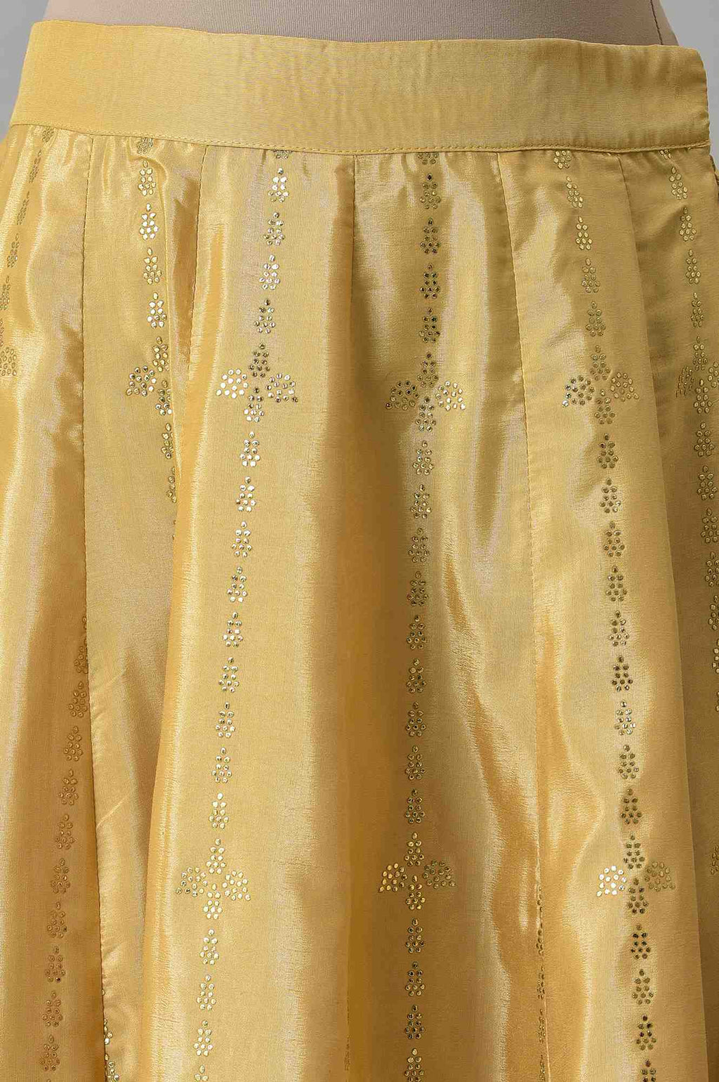 W for Woman Gold Prited Light Festive Skirt | Grocsy