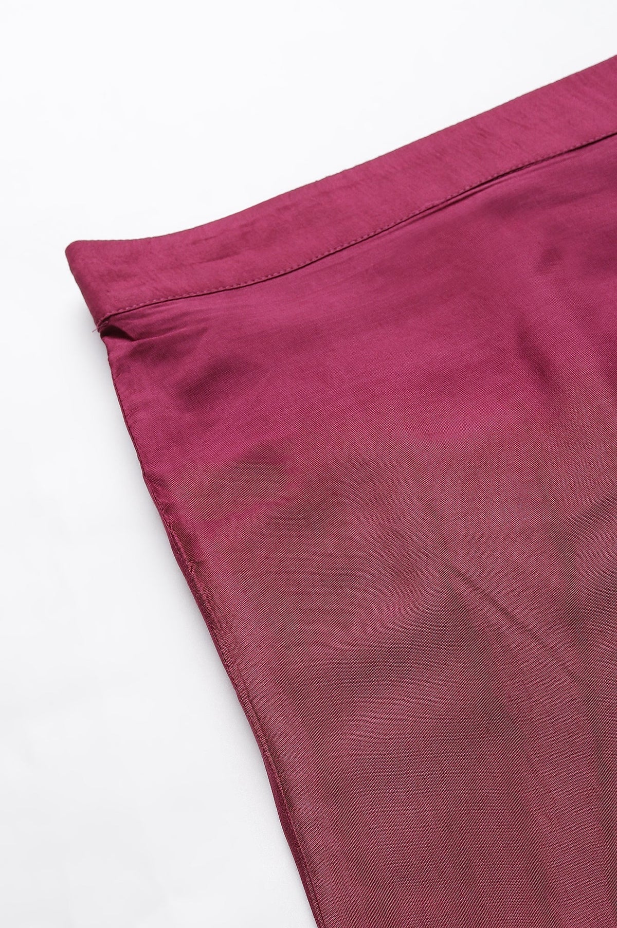 W for Woman Purple Shantung Straight Parallel Pants | Grocsy