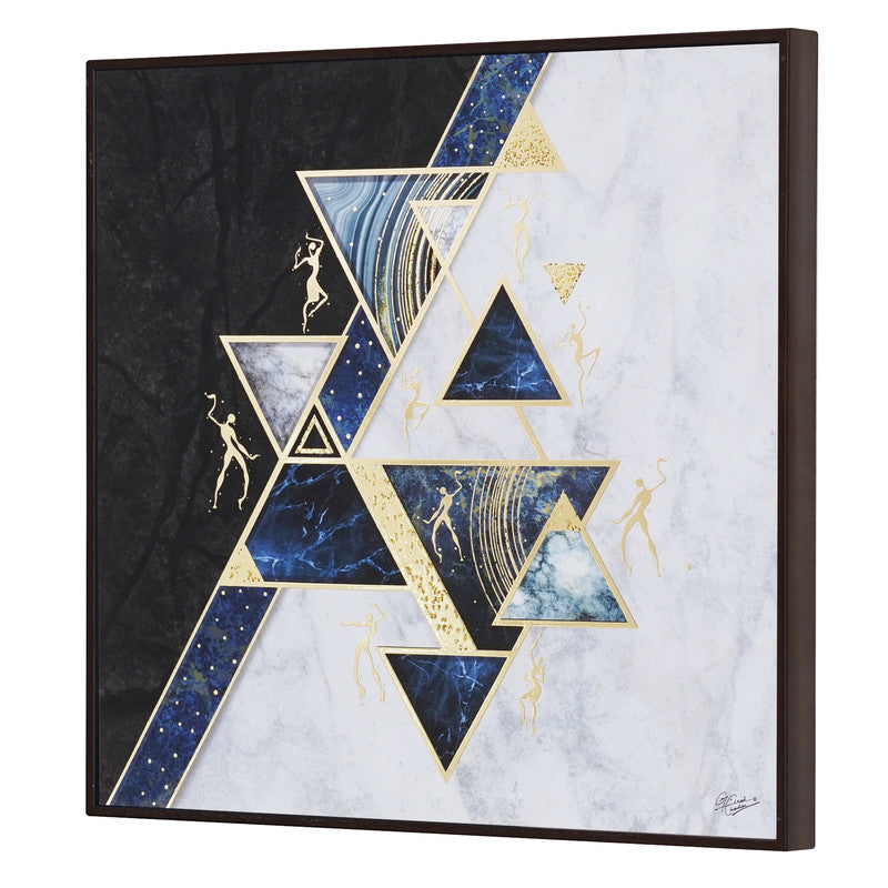 Tehzeeb Creations Golden Embossed Wall Painting | Grocsy