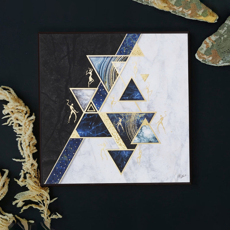 Tehzeeb Creations Golden Embossed Wall Painting | Grocsy