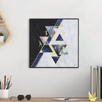 Tehzeeb Creations Golden Embossed Wall Painting | Grocsy