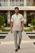 Meadow — Floral Embroidered Linen Shirt by Hilo Design | Grocsy