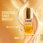 Lakme Vitamin C Superglow Skin Perfecting Tint with 3% Vit C - Cool Ivory | Grocsy