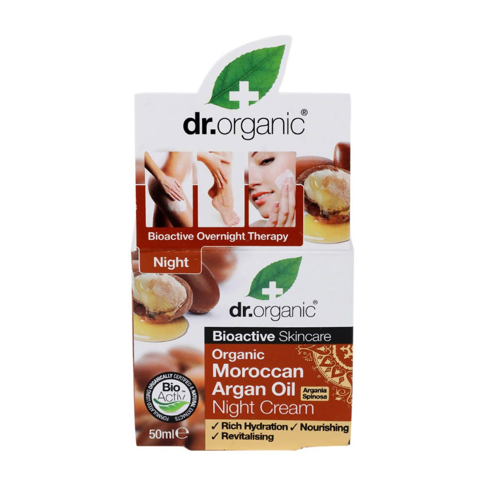 Dr.Organic Moroccan Argan Oil Night Cream | Grocsy