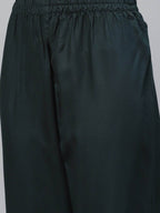 HERE&NOW Women Green Floral Embroidered Empire Kurta with Trousers & With Dupatta | Grocsy
