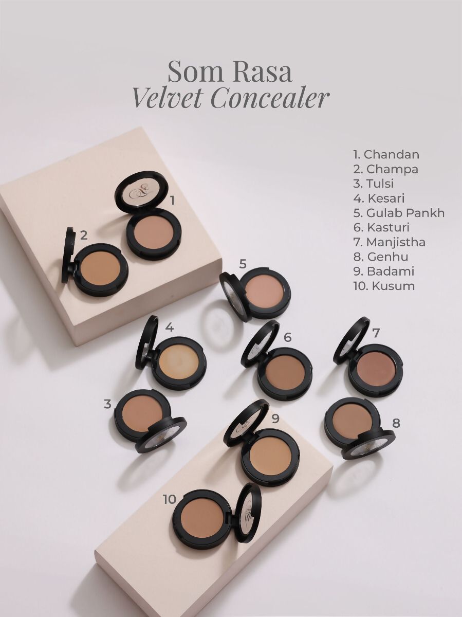 Forest Essentials Som Rasa Velvet Concealer Tulsi | Grocsy