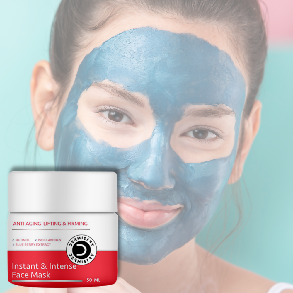 Dermistry Anti Aging Instant Intense Face Mask Retinol Blue Berry Lifting Firming Skin Tightening | Grocsy
