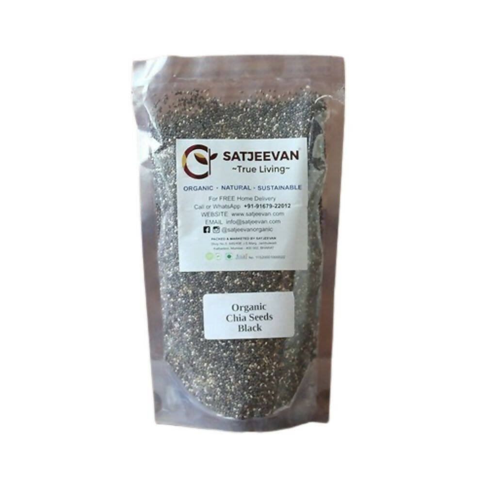 Satjeevan Organic Chia Seeds Black | Grocsy