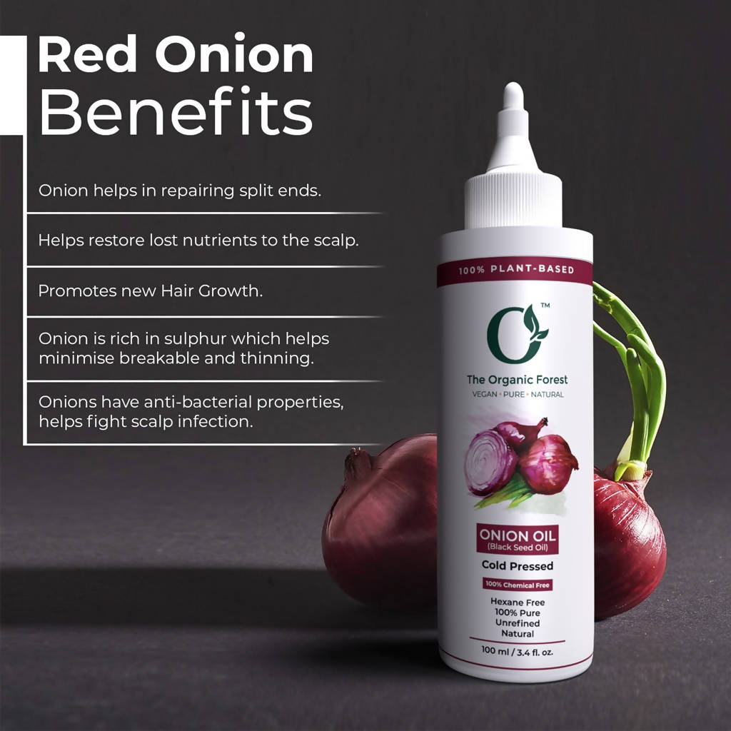 The Organic Forest Red Onion Oil | Grocsy