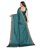 Vamika Dola Silk Rama Green Lace Border Bollywood Style Saree (SUCHI RAMA) | Grocsy