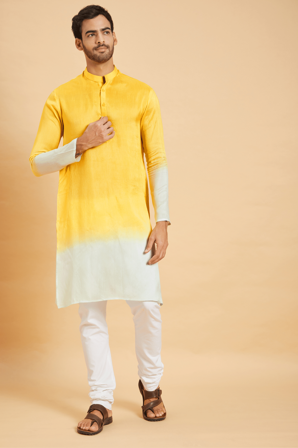 Lahza Ombre Designer Men's kurta by Hilo Design | Grocsy