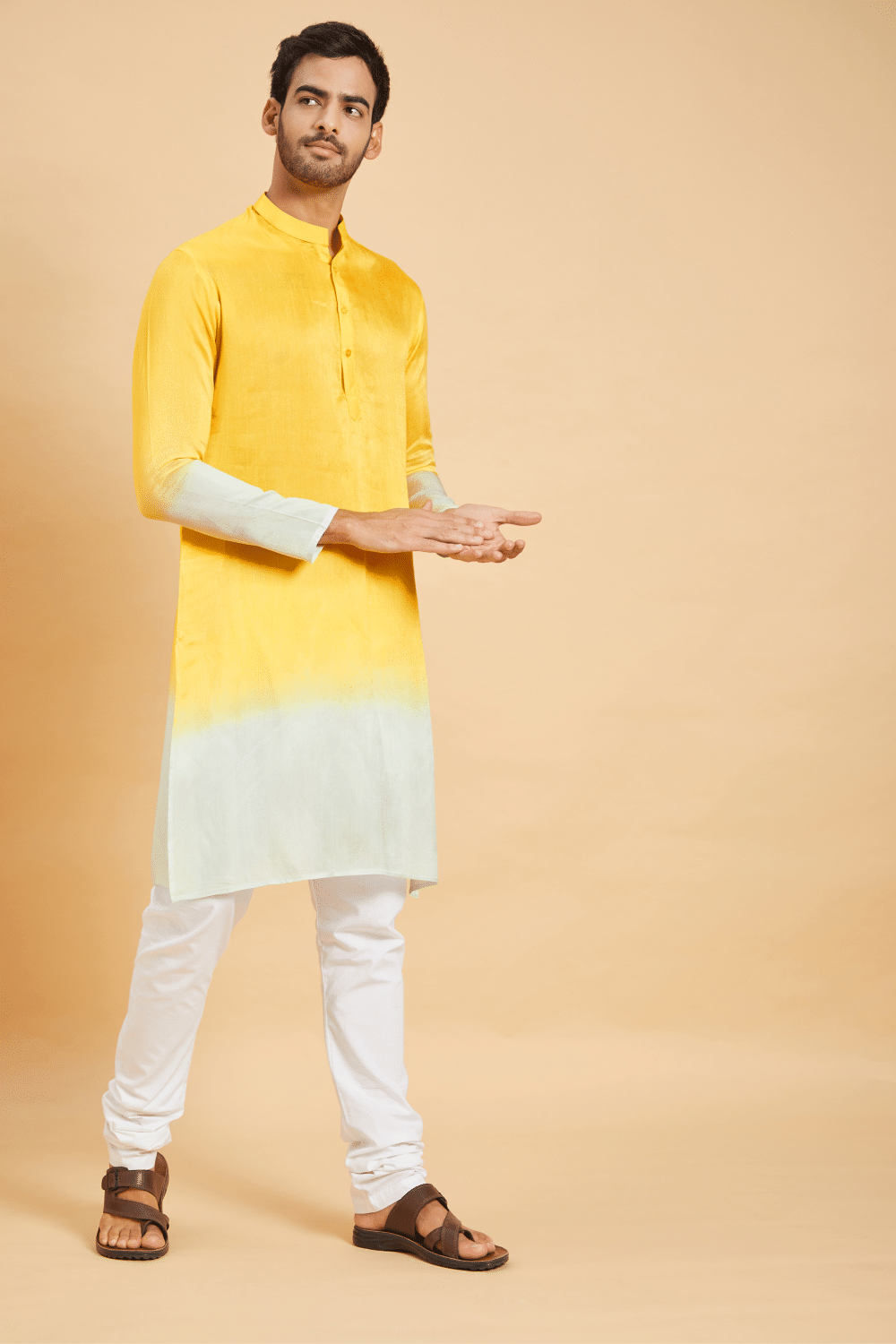 Lahza Ombre Designer Men's kurta by Hilo Design | Grocsy