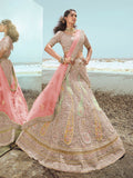 Myra Beige Organza Embroidered Designer Lehenga Choli | Grocsy