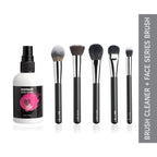PAC Studio Face Series Brush Set (5 Brushes) with Cleaner Combo | Grocsy