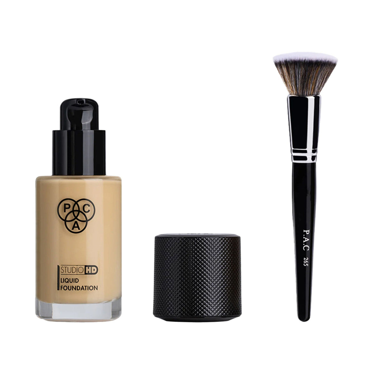 PAC Studio HD Liquid Foundation - 1.9 with Blending Foundation Brush | Grocsy