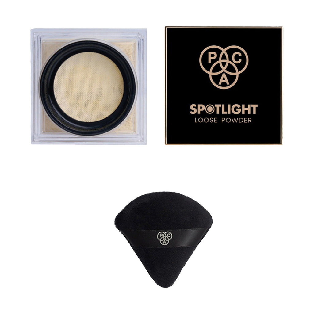 PAC Studio Spotlight Loose Powder with Pizza Puffa Black (Small) | Grocsy