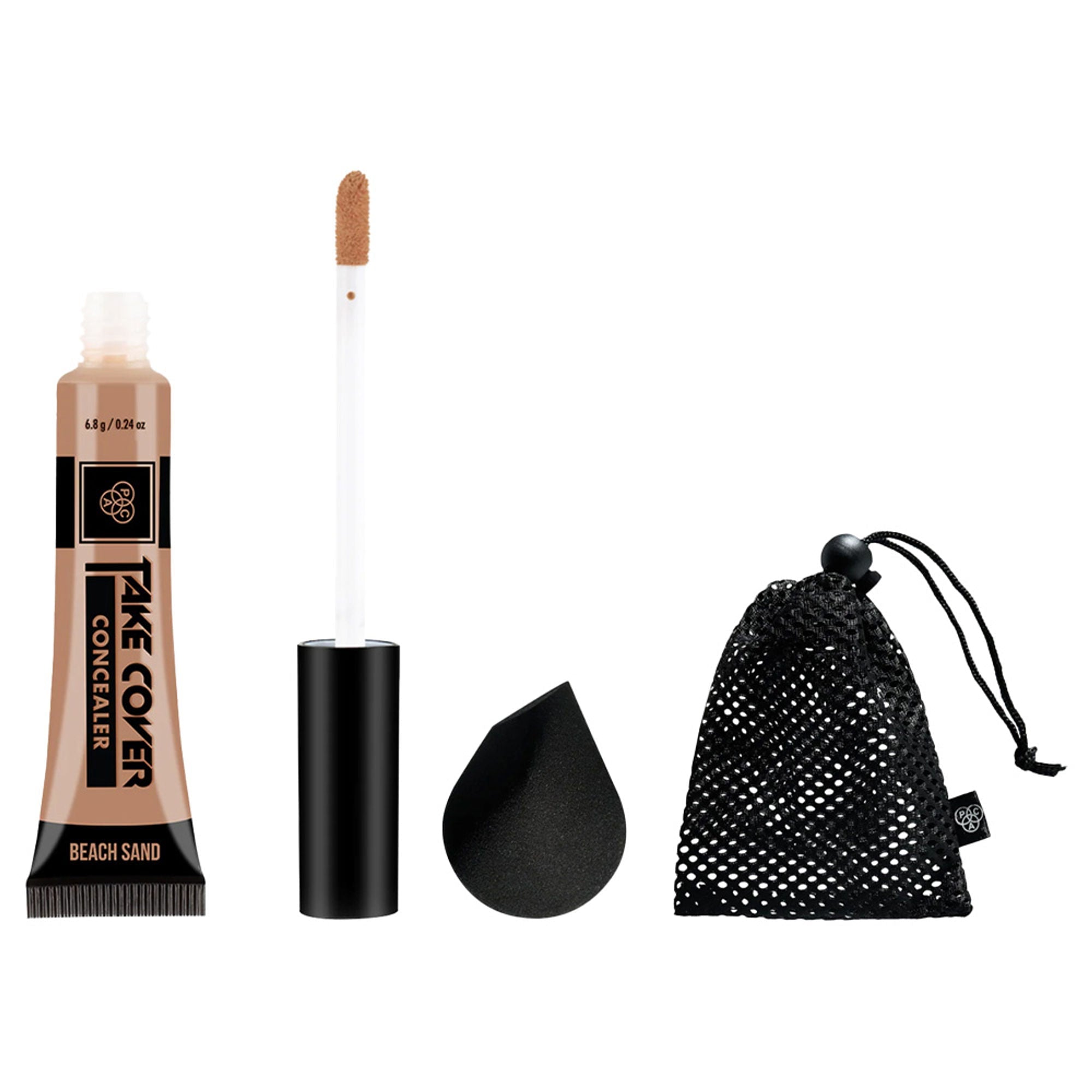 PAC Studio Take Cover Concealer with Aeroblend Makeup Blender | Grocsy