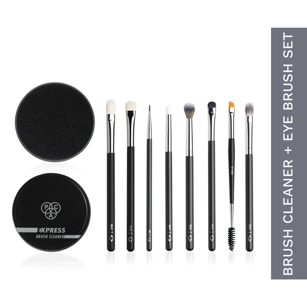 PAC Studio Eye Series Brush Set (8 Brushes) with Cleaner Combo | Grocsy
