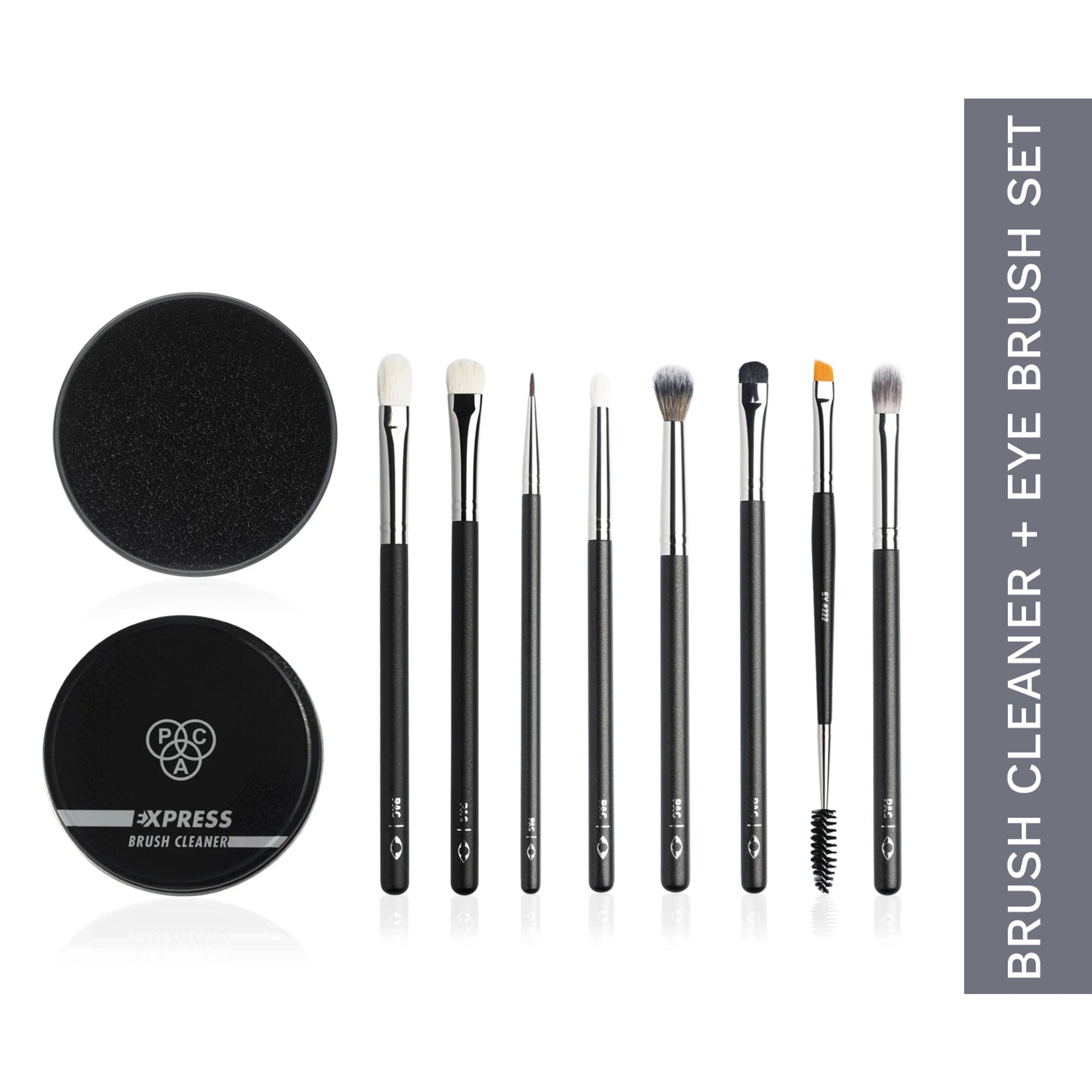 PAC Studio Eye Series Brush Set (8 Brushes) with Cleaner Combo | Grocsy
