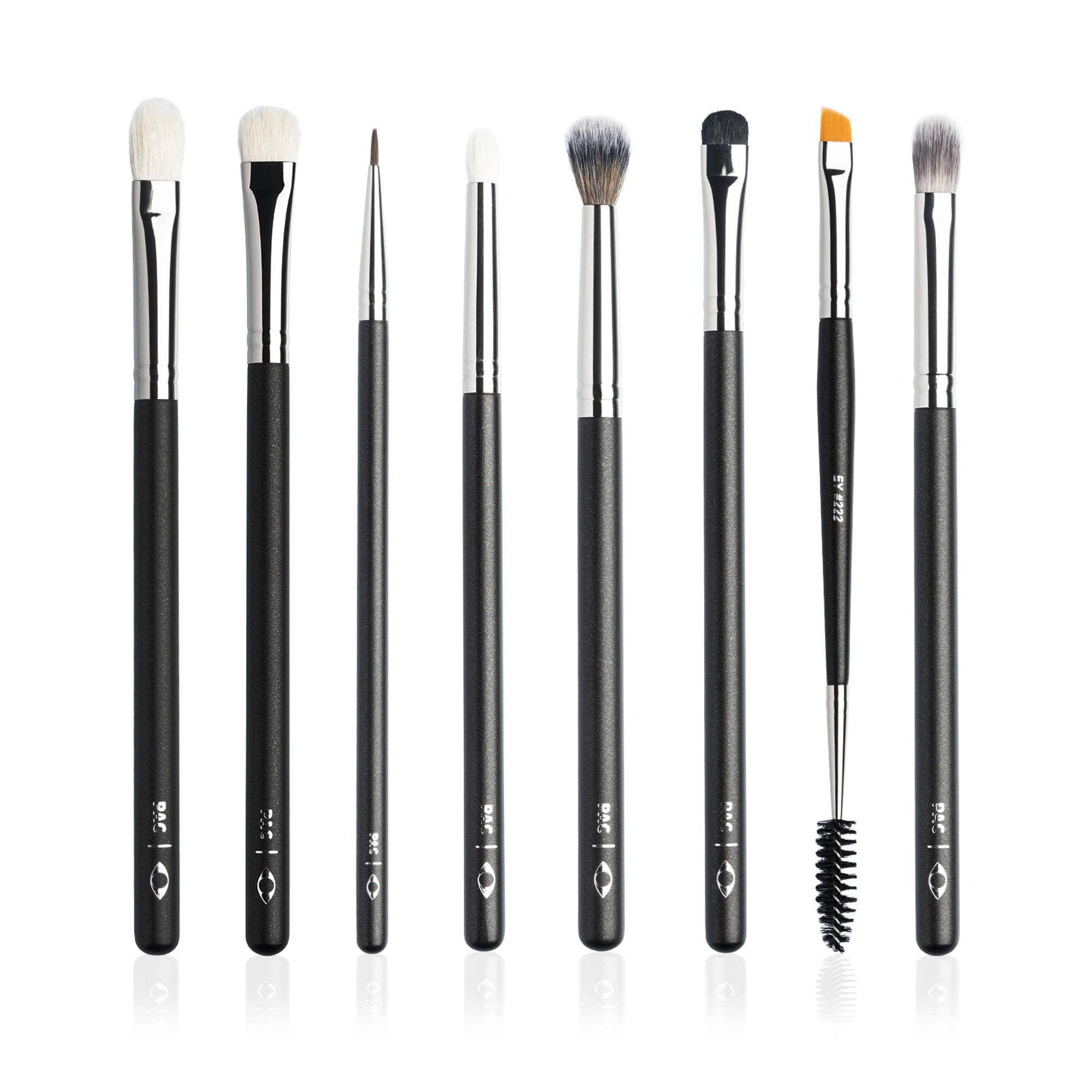 PAC Studio Eye Series Brush Set (8 Brushes) with Cleaner Combo | Grocsy