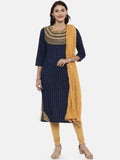 Souchii Beige Solid Cotton Dupatta with Tassels | Grocsy