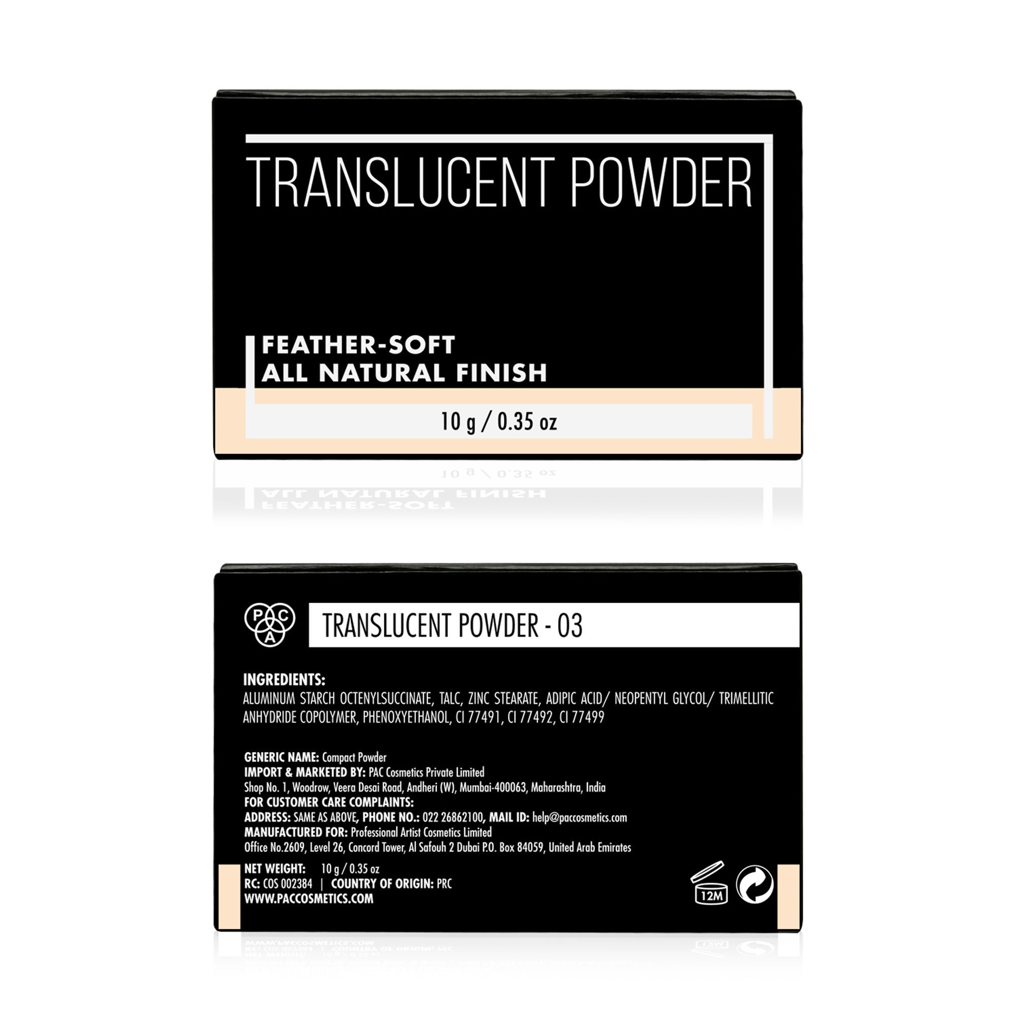 PAC Studio Translucent Powder - 03 | Grocsy