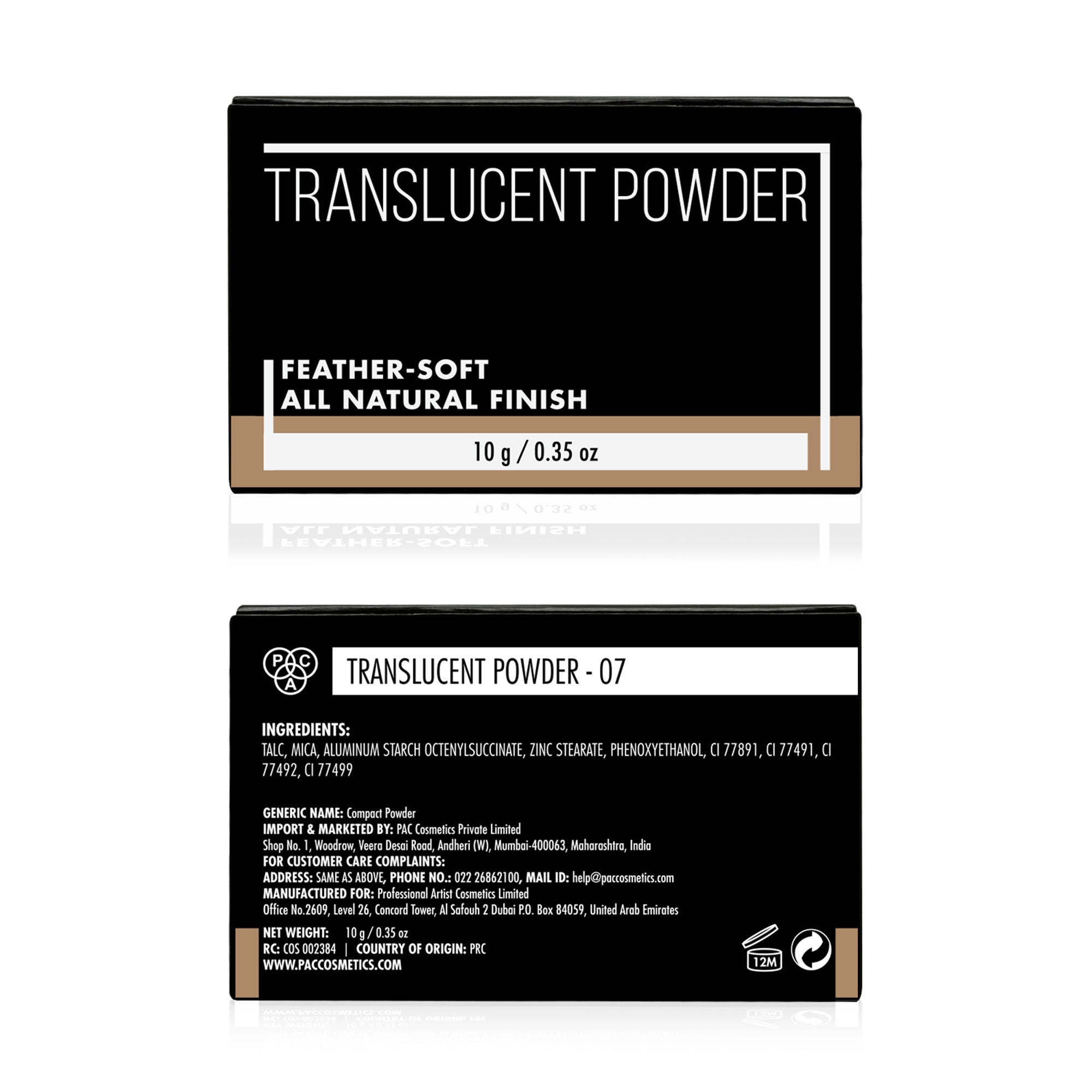 PAC Studio Translucent Powder - 07 | Grocsy