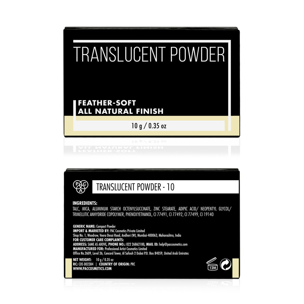 PAC Studio Translucent Powder - 10 | Grocsy
