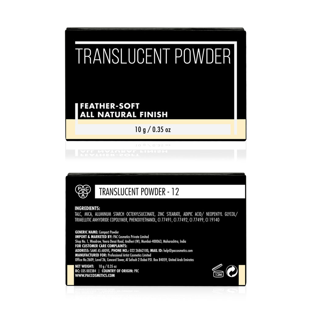 PAC Studio Translucent Powder - 12 | Grocsy