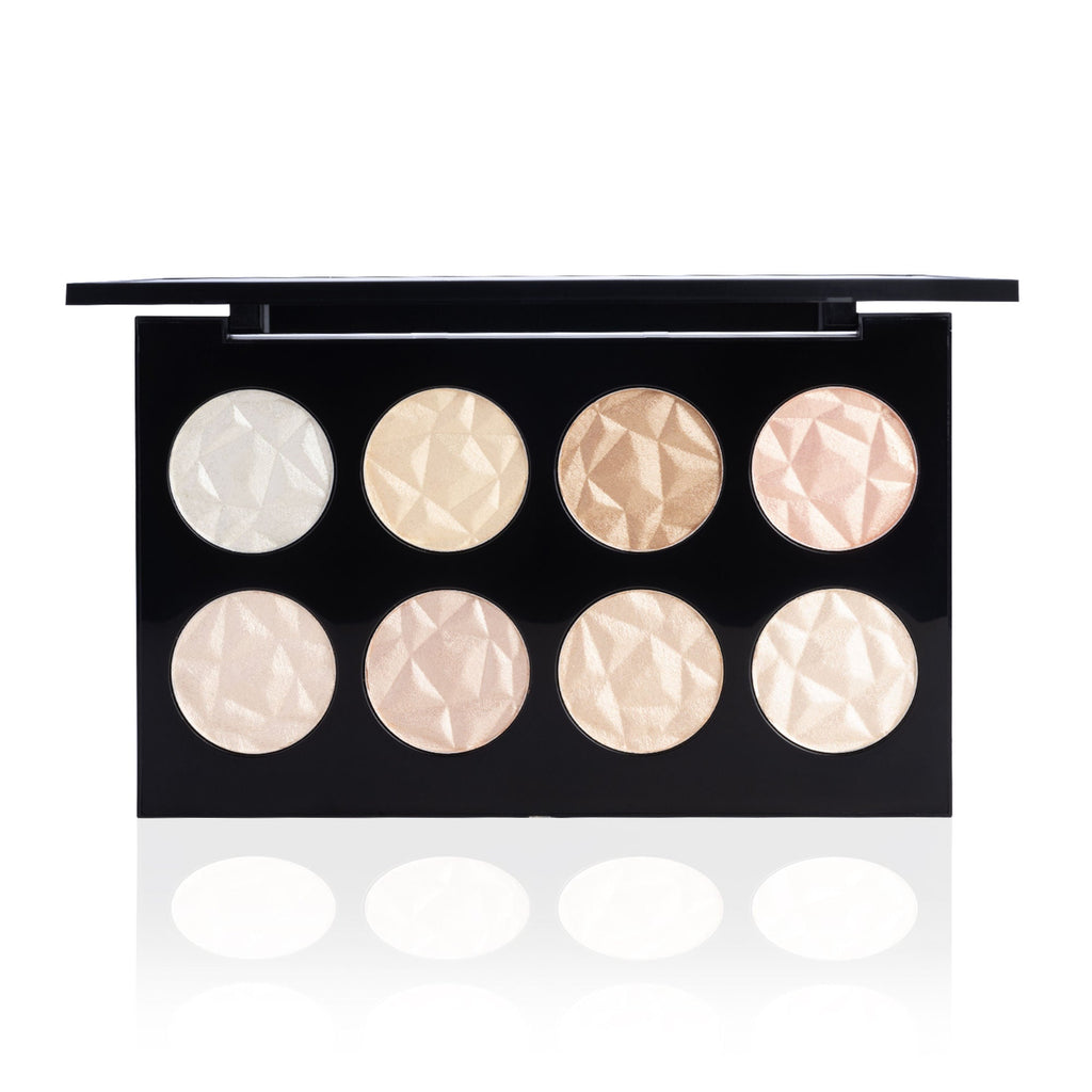 PAC Studio Glowing Goddess Highlighter Palette - Intense Glow, Silky Smooth Micro Pearls, Blends Seamlessly | Grocsy