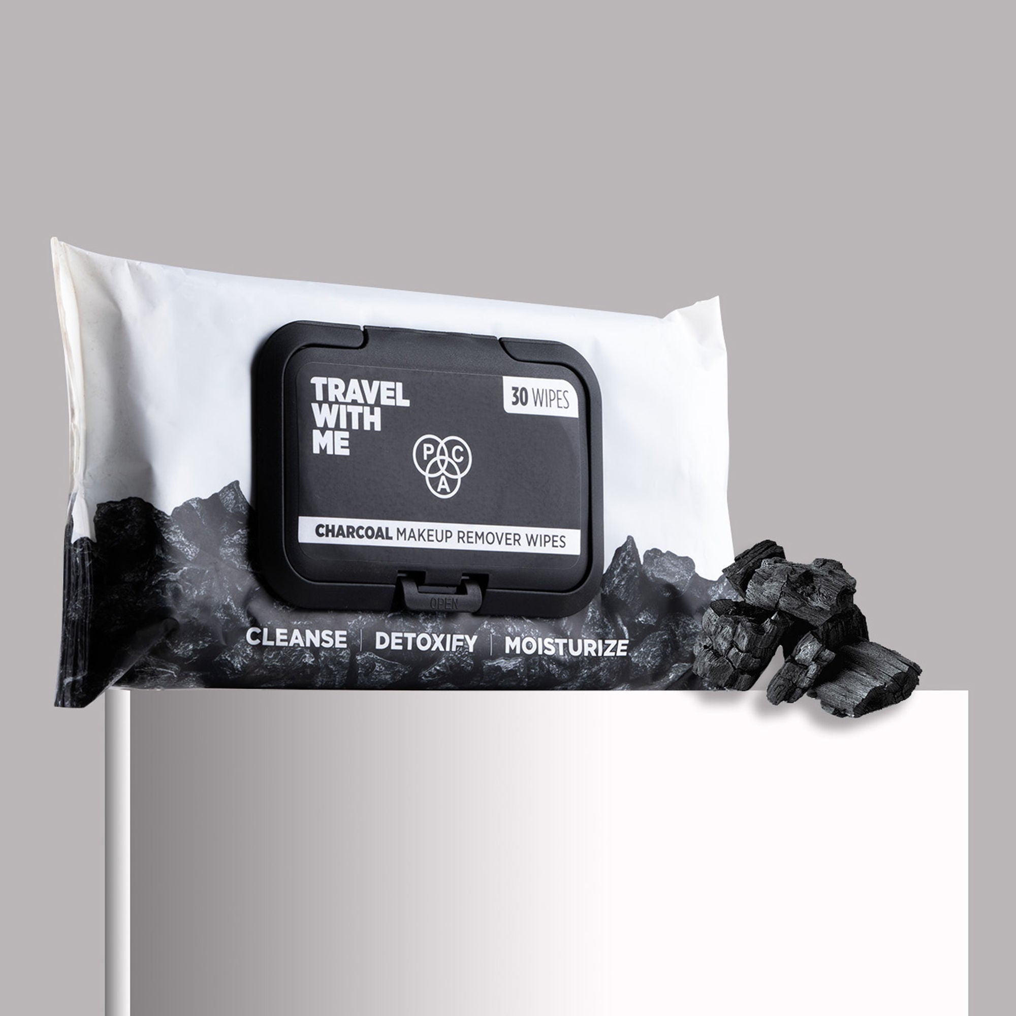 PAC Studio Travel With Me Charcoal Wipes | Grocsy