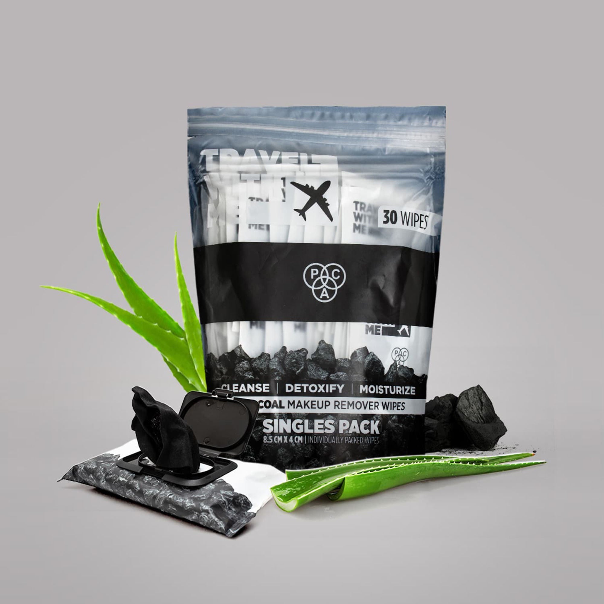 PAC Studio Travel With Me Charcoal Wipes | Grocsy