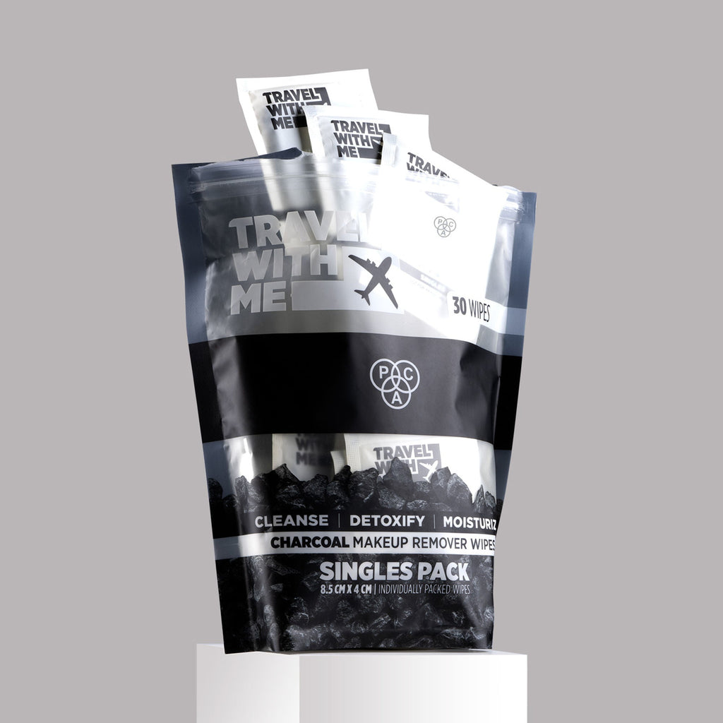 PAC Studio Travel With Me Charcoal Wipes (Singles) | Grocsy