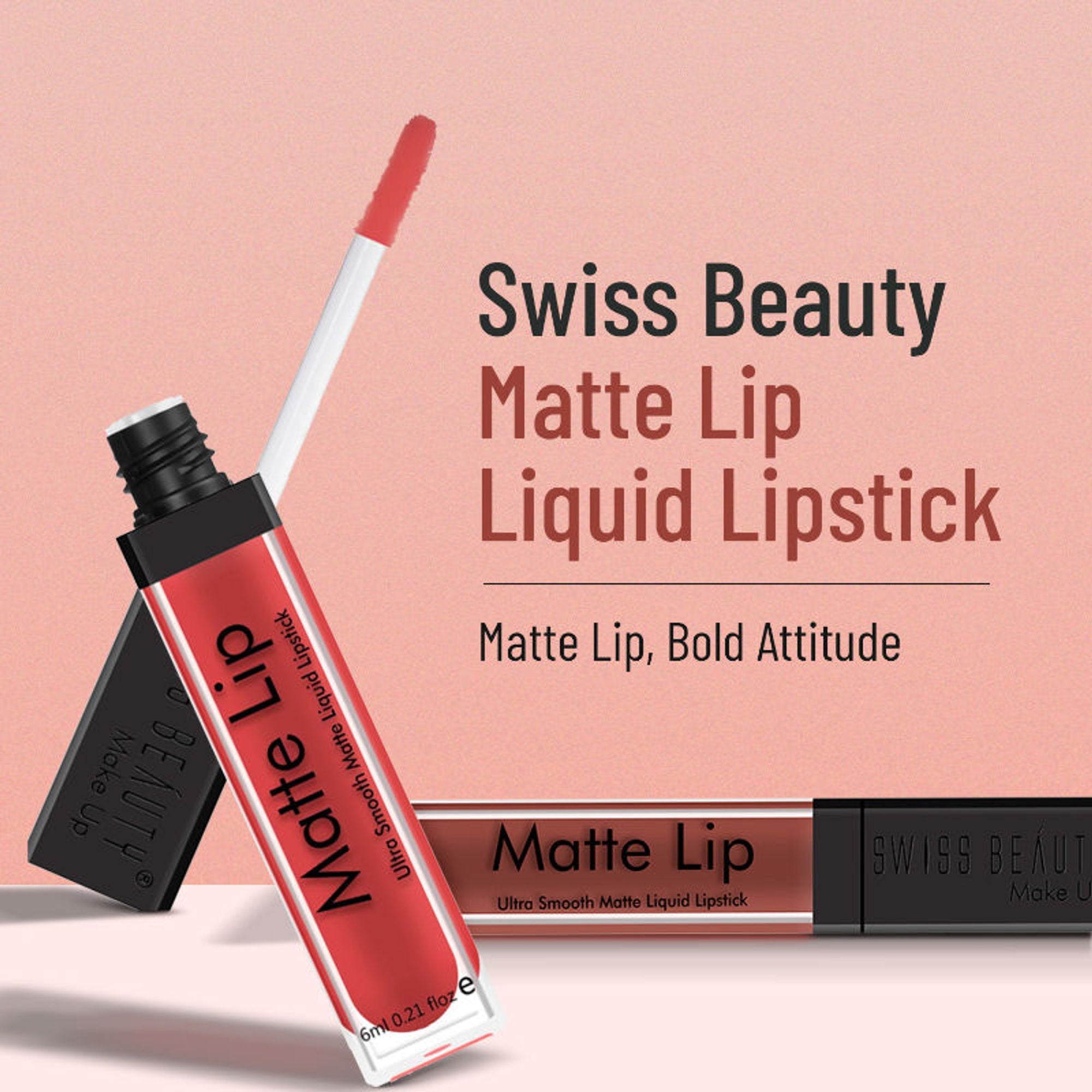 Swiss Beauty Ultra Smooth Matte Liquid Lipstick - 10 Cookie | Grocsy