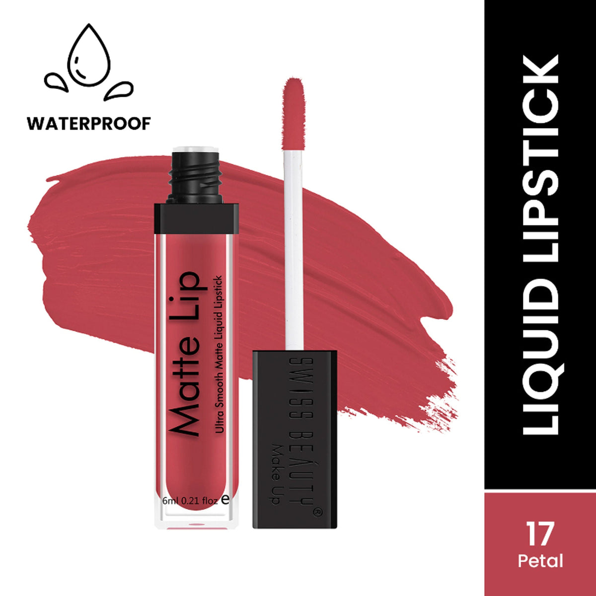 Swiss Beauty Ultra Smooth Matte Liquid Lipstick - 17 Petal | Grocsy