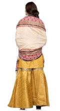 A R Silk Women's Silk Print With Embroidery White Fancy Dupatta | Grocsy