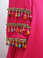 Myra Rani and Pink Koti Style Viscose Rayon Embroidered Designer Navratri Special Lehenga | Grocsy