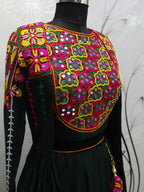 Myra Green Koti Style Viscose Rayon Embroidered Designer Navratri Special Lehenga | Grocsy