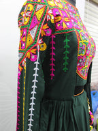 Myra Green Koti Style Viscose Rayon Embroidered Designer Navratri Special Lehenga | Grocsy