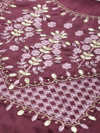 All About You Women Ethnic Motifs Embroidered Kurta With Trousers | Grocsy