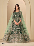 Anaita D Green Velvet Anarkali Suits With Heavy Embroidery Work | Grocsy