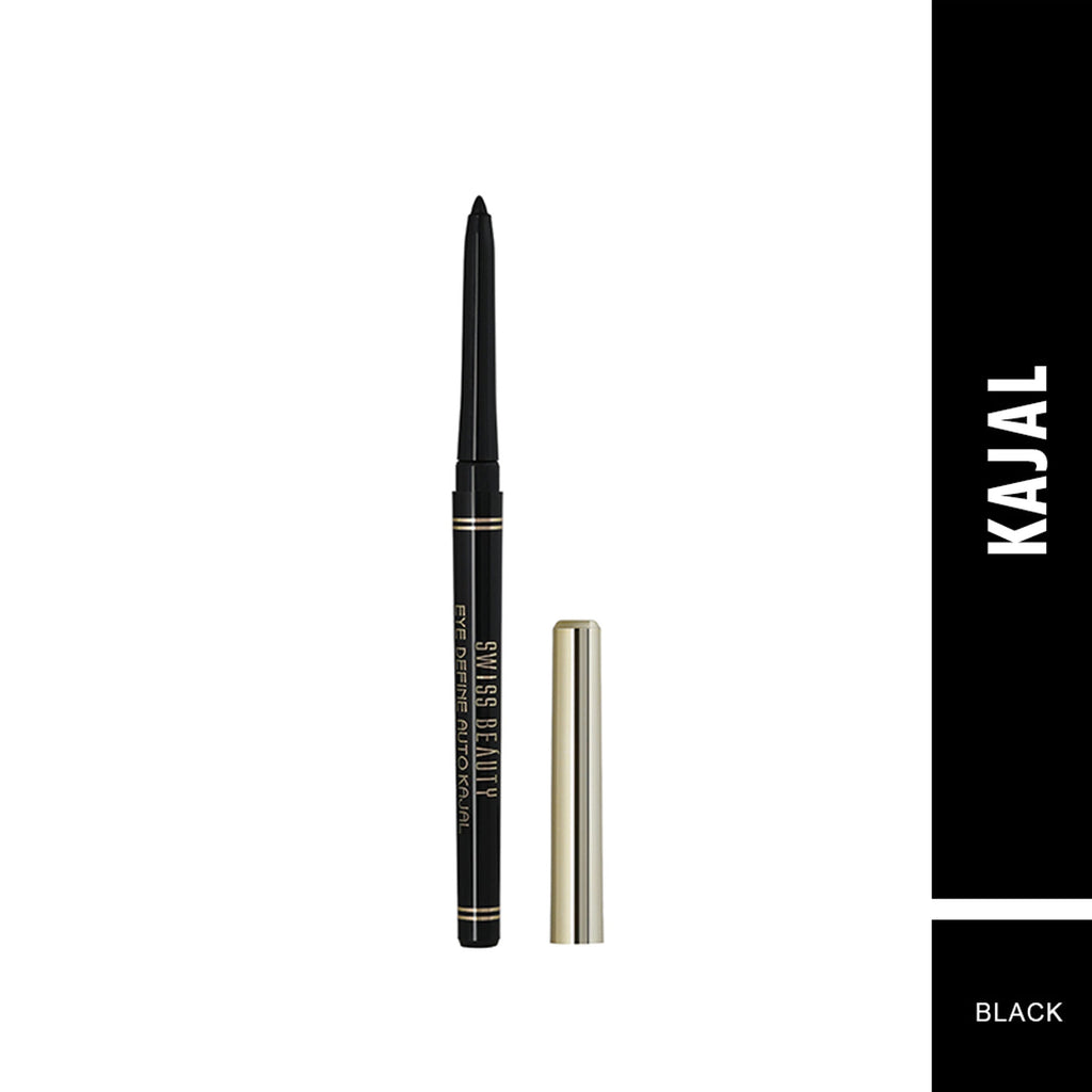 Swiss Beauty Eye Define Auto Kajal Black | Grocsy