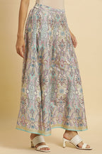 W for Woman Multi-Coloured Glitter Printed Festive Cullotes | Grocsy