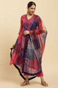 W for Woman Mutli-Coloured Printed Kota Dupatta | Grocsy